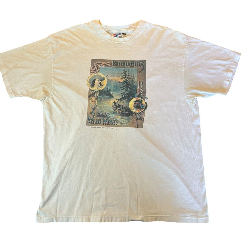 Vintage 90s Buffalo Bill Wild West T Shirt Mens XL